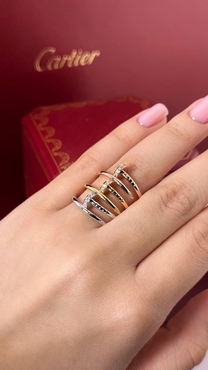 Juste un Clou Ring, klassisches Modell, mit Diamanten