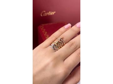 Juste un Clou Ring, klassisches Modell, mit Diamanten