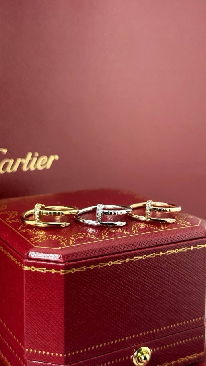 Juste un Clou Ring, klassisches Modell, mit Diamanten