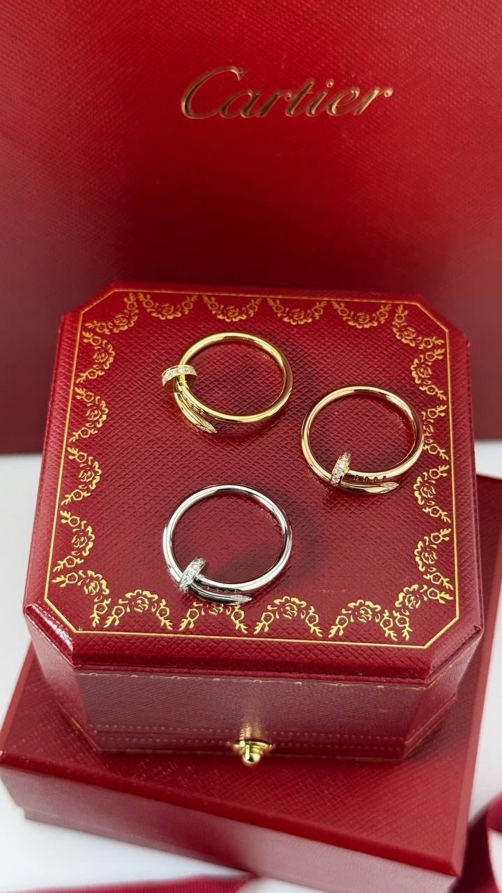 Juste un Clou Ring, klassisches Modell, mit Diamanten